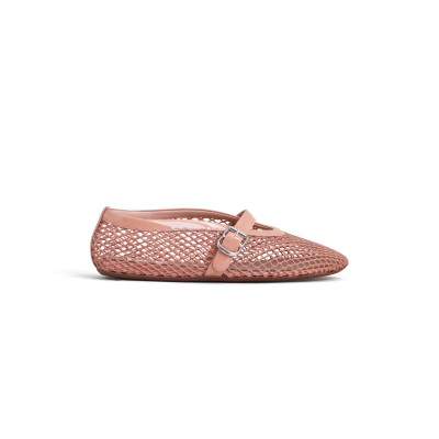 ALAÏA BALLET FLATS IN FISHNET AA3A029TK007 - 429